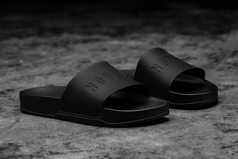 Men's Nobull Adjustable Slides Black | SG O2147K